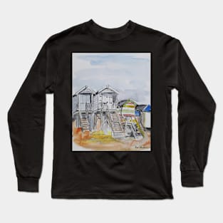 Beach Huts Long Sleeve T-Shirt